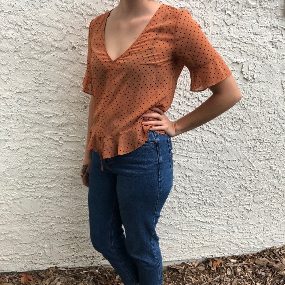 Orange Blouse